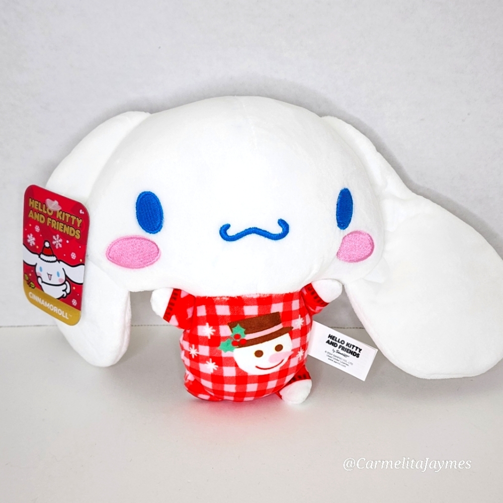 🎄 CINNAMOROLL ⛄️Christmas Pj's Hello Kitty & Friends 2024 Sanrio Plush ☆ NWT ☆